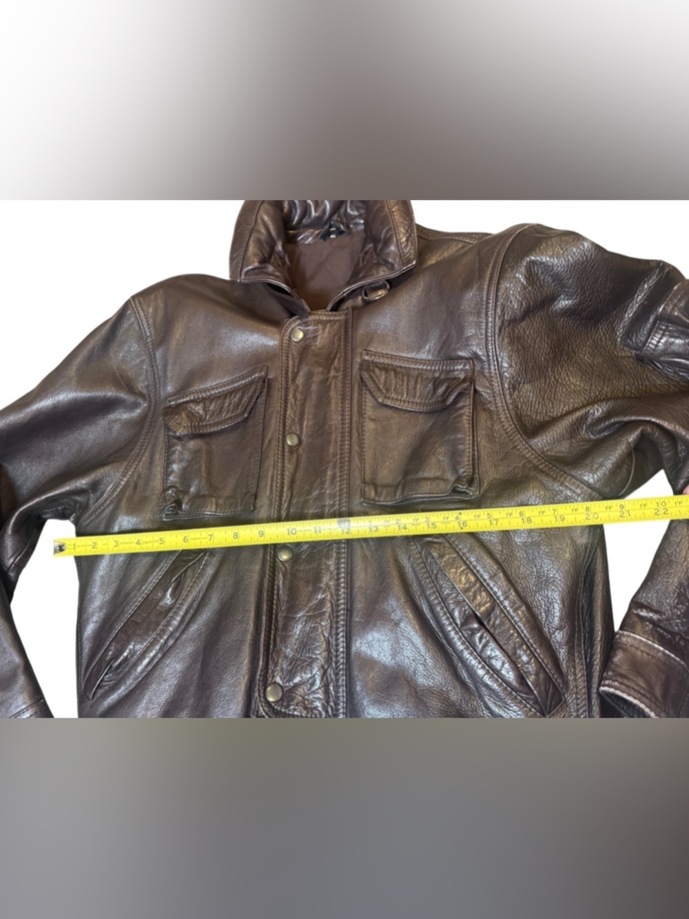 Vtg  American Eagle Outfitters Aviator Messageries Aeriennes Leather Jacket 40 - Picture 10 of 12